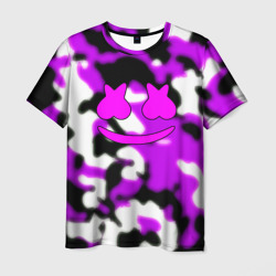 Мужская футболка 3D Marshmello camo