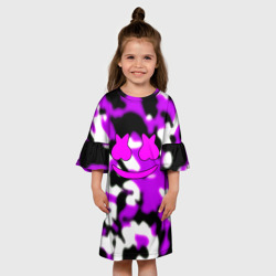 Детское платье 3D Marshmello camo - фото 2