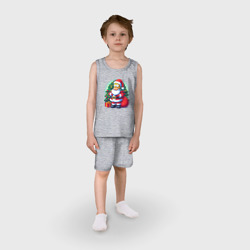 Детская пижама с шортами хлопок Santa Simpson - ai art - фото 2