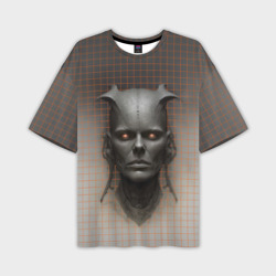 Мужская футболка oversize 3D Кибернетический системный администратор 
