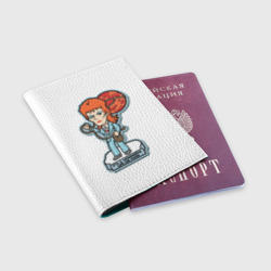 Обложка для паспорта матовая кожа David Bowie - Life on Mars - фото 2
