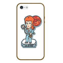 Чехол для iPhone 5/5S матовый David Bowie - Life on Mars