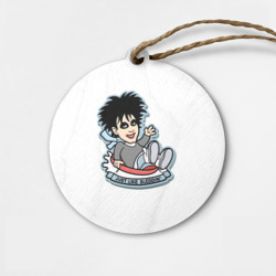 Деревянная игрушка круг The Cure Robert Smith - just like sleddin'