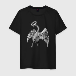 Angel swan – Мужская футболка хлопок с принтом купить со скидкой в -20%