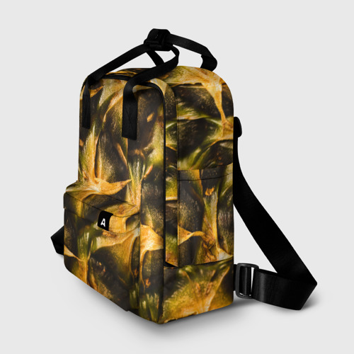 Женский рюкзак 3D с принтом Ананасовый, фото на моделе #1