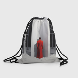 Рюкзак-мешок 3D Мужчина в красном пальто 