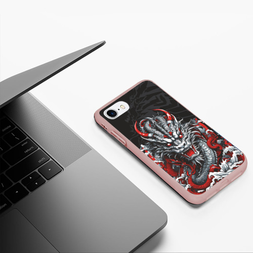 Чехол для iPhone 7/8 матовый с принтом Дракон-демон, фото #5