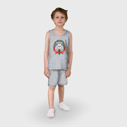 Детская пижама с шортами хлопок Манул-шаман - фото 2