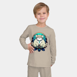 Детская пижама с лонгсливом хлопок Манул и ловец снов - фото 2