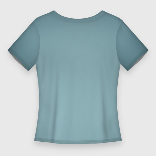 Женская футболка 3D Slim Гакающий гусь в новогодней шапке, цвет 3D печать - фото 2