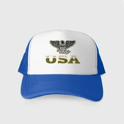 Кепка тракер с сеткой USA - California eagle для пацанов