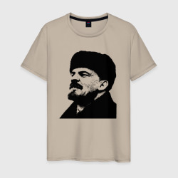 Ленин в шапке – Мужская футболка хлопок с принтом купить со скидкой в -20%
