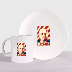 Набор: тарелка + кружка Vladimir Lenin