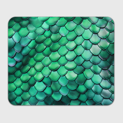 Прямоугольный коврик для мышки Шкура зеленого дракона