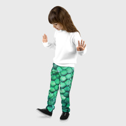 Детские брюки 3D Шкура зеленого дракона - фото 2