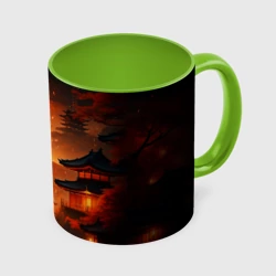 Кружка с полной запечаткой Мрачная япония - пейзаж
