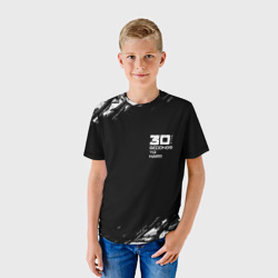 Детская футболка 3D Thirty seconds to mars штрихи бенд - фото 2