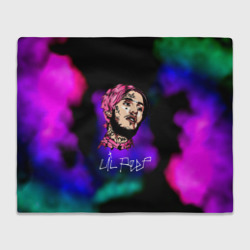 Плед 3D Lil peep рэп неоновый градиент