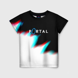 Portal game blink color – Детская футболка 3D с принтом купить со скидкой в -33%