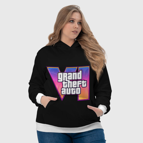 Женская толстовка 3D Grand Theft Auto 6, цвет 3D печать - фото 6