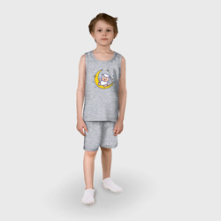 Детская пижама с шортами хлопок Овечка на луне - фото 2