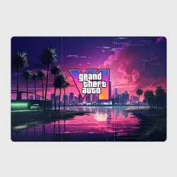 Магнитный плакат 3Х2 GTA 6 nigh city