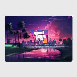 Магнитный плакат 3Х2 GTA 6 nigh city