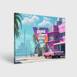 Холст прямоугольный GTA 6 Vice city