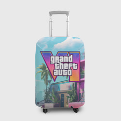 Чехол для чемодана 3D GTA 6 Vice city