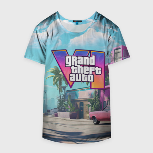 Накидка на куртку 3D GTA 6 Vice city, цвет 3D печать - фото 4