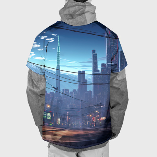 Накидка на куртку 3D GTA 6 ночной город, цвет 3D печать - фото 2