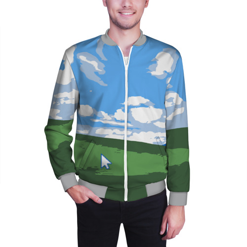 Мужской бомбер 3D Новый уродливый свитер от майков, цвет меланж - фото 3
