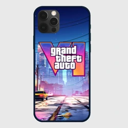 Чехол для iPhone 12 Pro GTA 6 неоновый город