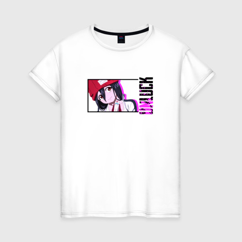 Женская футболка из хлопка с принтом Фуука - Нежить и неудача, вид спереди №1