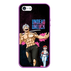 Чехол для iPhone 5/5S матовый Undead Unluck - Fuuko and Andy