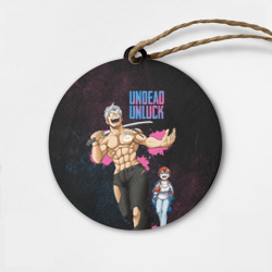 Деревянная игрушка круг Undead Unluck - Fuuko and Andy