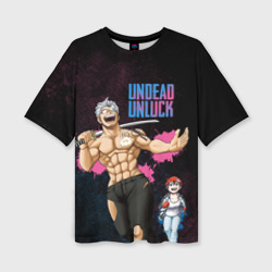 Женская футболка oversize 3D Undead Unluck - Fuuko and Andy
