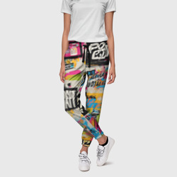 Женские брюки 3D Абстрактный поп арт - фото 2