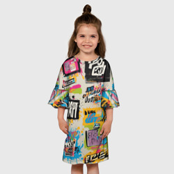 Детское платье 3D Абстрактный поп арт - фото 2