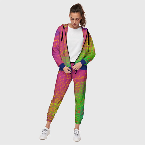 Женский костюм 3D с принтом Разноцветные пиксели, фото на моделе #1