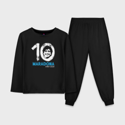 Детская пижама с лонгсливом хлопок Maradona 10