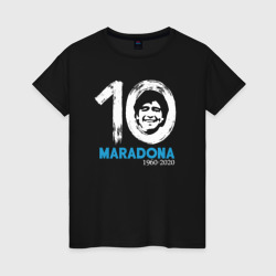 Женская футболка хлопок Maradona 10