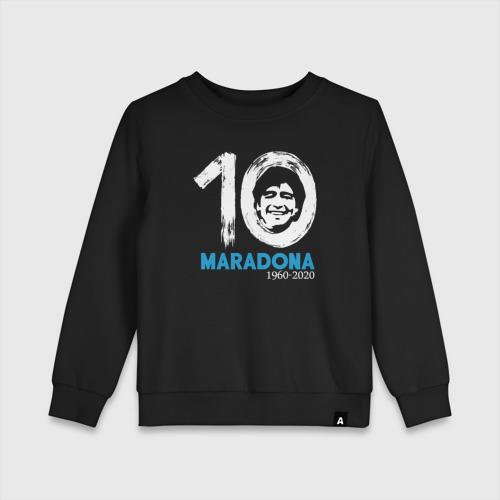 Детский свитшот хлопок Maradona 10, цвет черный