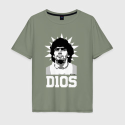 Мужская футболка хлопок Oversize Dios Diego Maradona