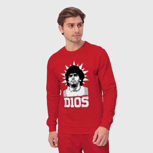 Мужской костюм хлопок Dios Diego Maradona, цвет красный - фото 5