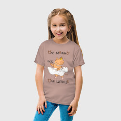 Детская футболка хлопок Капибара балерина: Оля царица - фото 2