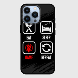 Чехол для iPhone 13 Pro Eat, sleep, Dead Space, repeat