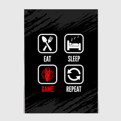 Постер Eat, sleep, Dead Space, repeat