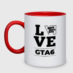 Кружка двухцветная GTA6 love classic