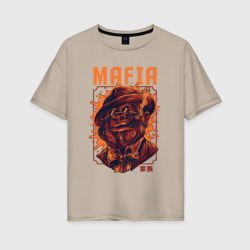 Женская футболка хлопок Oversize Mafia ape
